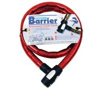 Oxford Barrier Armoured Cable Lock - Red, 1.5 x 25 mm