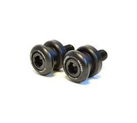 OXFORD OF729 MOTORCYCLE PADDOCK Stand Bobbins- Black M6 (1.0 thread)