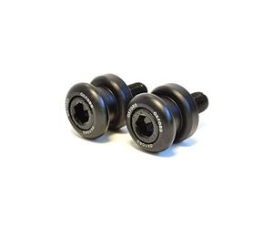 OXFORD OF729 MOTORCYCLE PADDOCK Stand Bobbins- Black M6 (1.0 thread)