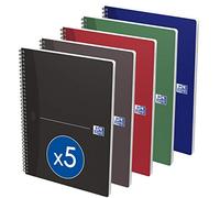 Oxford Card Cover Wirebound Notebook A4 Assorted (5 Pack) 100105331
