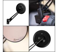 Oxford Orb Stem Motorcycle Motorbike Mirror Pro E-Marked Black