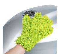 Oxford Microfibre Noodle Wash Glove Green. Motorcycle/Car/Bicycle Detailing.