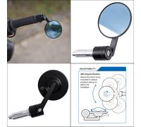 Oxford Circle 360 Bar End Mirror OX508 | Fully adjustable Motorcycle Mirror