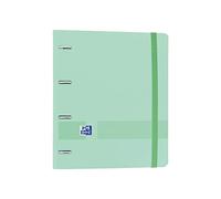 Oxford, Oxford Live & Go 4 Ring Binder with Refill and Rubber, A4+ with Refill 100 Sheets, 5 Colour Strips and 5x5 Grid, Mint