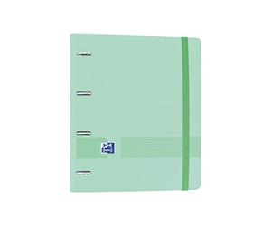 Oxford, Oxford Live & Go 4 Ring Binder with Refill and Rubber, A4+ with Refill 100 Sheets, 5 Colour Strips and 5x5 Grid, Mint
