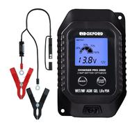 Oxford Oximiser Pro 2000 Motorcycle Motorbike Battery Optimiser Black - EU Plug