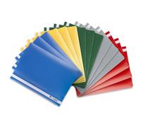 Oxford Pack of 15 A4 Plastic File Folders Assorted Colours