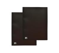 OXFORD Pack of 2 Presentation Folders for 120 Views / 60 Pockets A4 Initial Polypropylene Cover Black