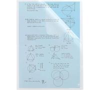 Oxford Pack of 30 A4 Smooth Plastic Corners Pockets 12/100 Thickness Transparent
