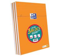 Oxford Pack of 80 Sheets Pack of 3 Orange A4