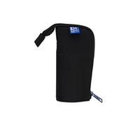 Oxford Pencil Case Stand Up Pen Holder with Zip Pen Bag Black, Black, 20,5 x 10,