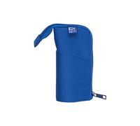 Oxford Pencil Case Stand Up Pen Holder with Zip Pen Bag Blue, Blue, 20,5 x 10,5