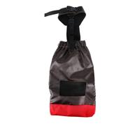 Oxford Pet Treat Pouch with Drawstring Closure, Clip and Wrist Strap | Small hanging pouch with gathered top, strap and clip, contrast front panel and a bright lower section; Oxford is stated in