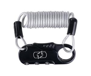 Oxford Pocket, 2.2x900mm LK391, Resettable 3 Digit Combination Lock, Black