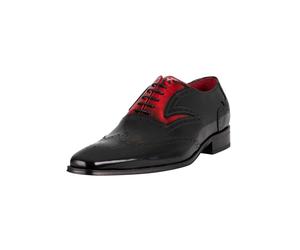 Oxford Polished Leather Shoes Black 9 UK