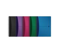 Oxford Poly Opaque Wirebound Office Notebook A5 Assorted (Pack of 5) 100101300