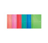 Oxford PP Transparent Wirebound Notebook A4 Assorted (Pack of 5) 100104241