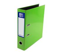 Oxford Premium A4 Lever Arch File, Bright Green Single Folder, Heavy Duty