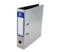 Oxford Premium A4 Lever Arch File, Silver Single Folder, Heavy Duty