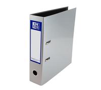 Oxford Premium A4 Lever Arch File, Silver Single Folder, Heavy Duty