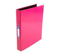 Oxford Premium A4 Ring Binder, Pink Single Folder, 25mm Capacity, Laminated Paper on Board