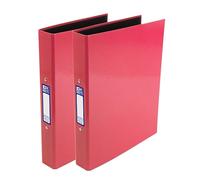 Oxford Premium A4 Ring Binders, 40mm Folders, Pink (2 Pack)