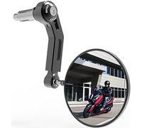 Oxford Premium Black Bar End Mirror - Left