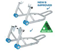 Oxford Premium Front & Rear Motorcycle Paddock Stand Set (OX282 & OX281)