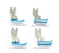 Oxford Presser Foot Designed for Lightweight Fabric and Leather Sewing with Reliable Stitching for Multiple Sewing Machine Brands (left high 0.2)