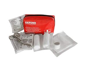 Oxford Products Essential Underseat First Aid Kit - Motorbike/Scooter/Cycle/Bike, Red