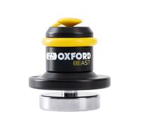 Oxford Beast Lock LK121 | High Security Motorcycle Front Disc Brake Immobiliser, Black/Yellow, One Size