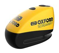 Oxford LK290 Screamer XA7 Motorcycle Security Alarm Disc, Yellow Matt Black, 7mm Locking pin
