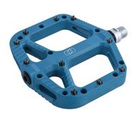 Oxford Products Mountain Bike Pedals Loam 20 Nylon Flat Pedals. Chromoly 9/16" axle. Sealed Bearings. Blue