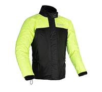 Oxford Products Rainseal Over Jacket Motorcycle Wet Weather Gear, Black/Fluo, S