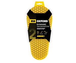 Oxford Products Unisex's OB133 Dynamic Motorcycle Large Elbow Protector Inserts, Yellow, 122mm X 255mm