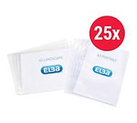 OXFORD Punched Pockets A3 Clear Transparent 120 microns PP (Polypropylene) Opening Top 11 Holes Pack of 25