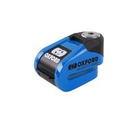 Oxford Quartz XA10 Alarm Disc Lock LK910 | High Security Motorcycle & Scooter 110dB Rechargeable Disc Brake Lock, Blue