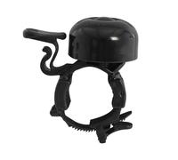 Oxford Quick Flick Bicycle Bell 27.2 to 31.8mm Black or Silver - Black