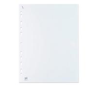 Oxford Quick' In A4 Punched Poly Pockets, Glass Clear, Box Of 100 Strong 70 Micron Plastic Wallets