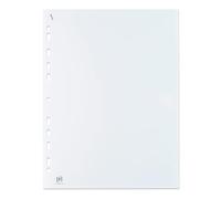 Oxford Quick' In A4 Punched Poly Pockets, Glass Clear, Box of 100 Strong 70 Micron Plastic Wallets