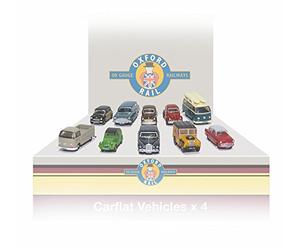 Oxford Rail OR148CPK002 Carflat Car Pack 1970s Cars (4)