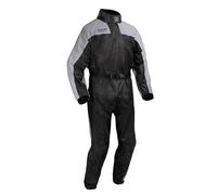 Oxford Rainseal Bright Oversuit | Waterproof Reflective Over Suit for Wet Weather Motorcycle Motorbike Rainwear, Silver, XL
