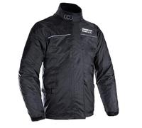 Oxford Rainseal Thermal Over Jacket Black for Motorcycle Riders Waterproof Durable Lightweight Thermal Lining Adjustable Fit Reflective Cold and Wet Weather Motorbike Jackets (Black,6XL)