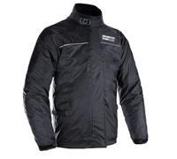Oxford Rainseal Thermal Waterproof Over Jacket | Motorcycle Rainwear Bike Wet Weather Gear, Black, L