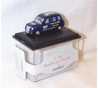 oxford real radio TX4 dark blue taxi car 1.76 railway scale diecast model