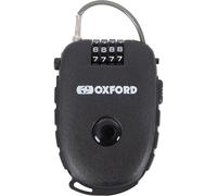 Oxford Products LK100 4-Digit Combination Lock with 75cm Retractable Cable, Black, One Size