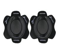 Oxford Rok Oval Motorcycle Knee Sliders Track Race Motorbike Knee Pads Black