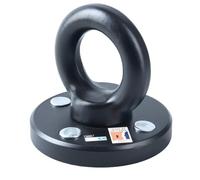 Oxford Rota-Force Ground Anchor (LK400). Sold Secure Gold - Motorcycle , Black