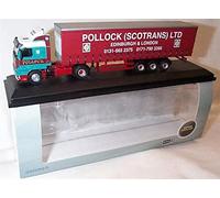 oxford scania 143 40ft pollock curtainside lorry 1.76 scale diecast model