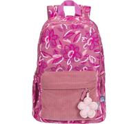 Oxford School Backpack, Kids with Padded Laptop Pocket, School Accessories, Waterproof for School Bloom Dark Pink
